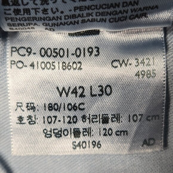 Levis 501 Jeans Mens 42 x 26 Blue Straight Button Fly Medium Wash High Rise - Picture 16 of 16